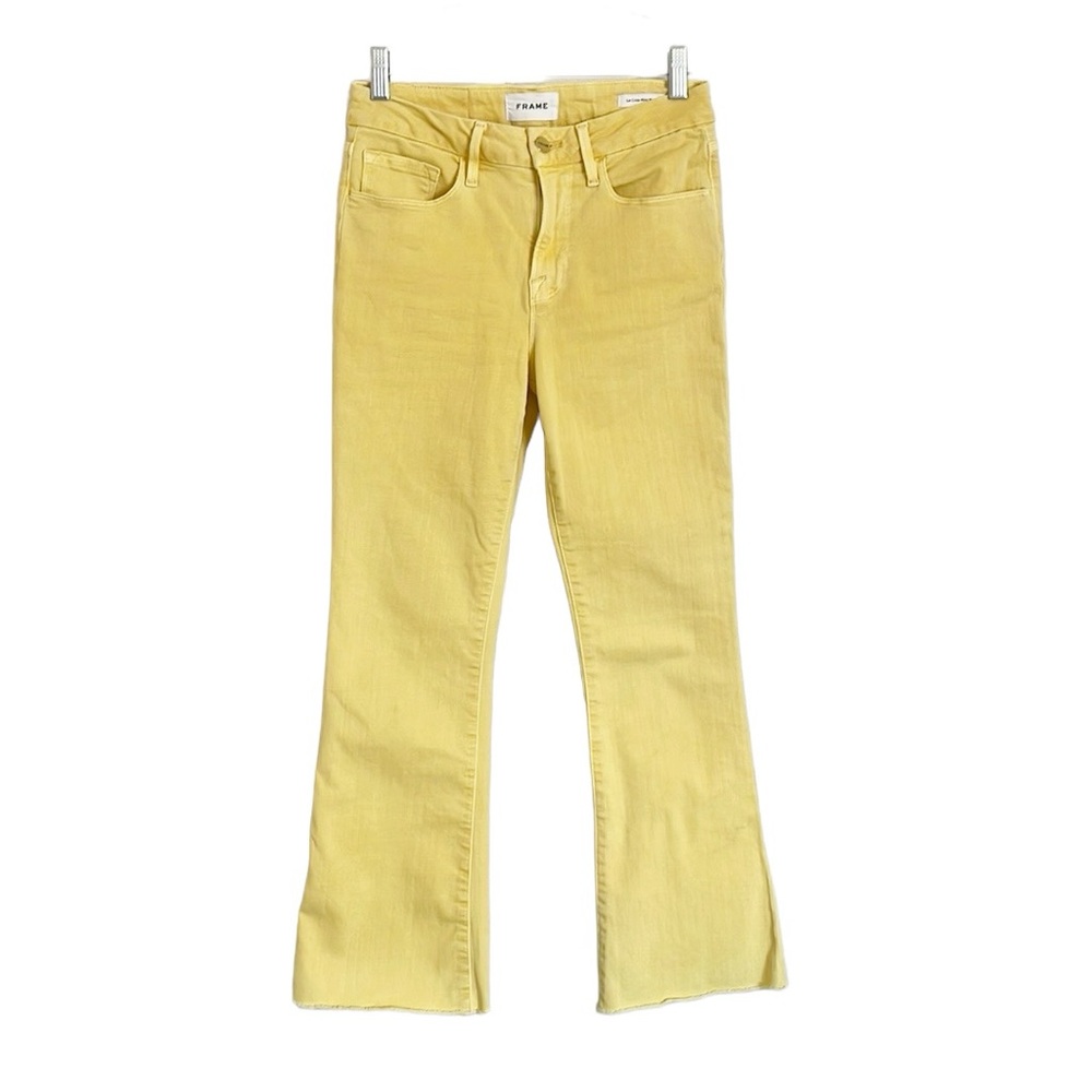 Frame Denim Yellow Ankle & Cropped Jeans